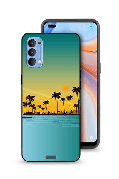 Tolwak غطاء حماية لهاتف Oppo Reno4 4G، منظر طبيعي، فن تجريدي