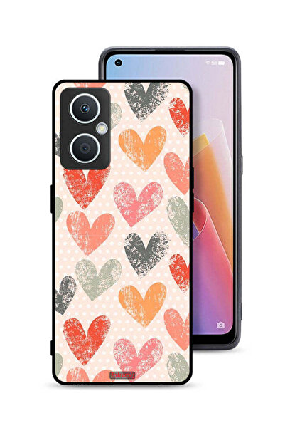Tolwak غطاء حماية لهاتف Oppo A96 5G (الصين) بتصميم قلوب فنية