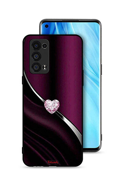 Tolwak غطاء حماية لهاتف Oppo Reno6 Pro Plus 5G بتصميم قلب ماسي