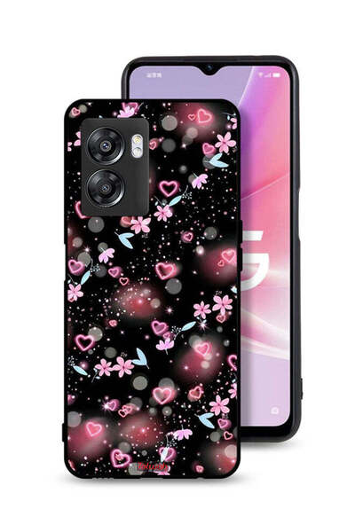 Tolwak غطاء حماية لهاتف OnePlus Nord N300 برسومات قلوب وأزهار صغيرة