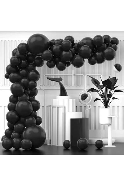 Baloane Vesele Black Balloon Arch For Special Events 105 Pieces ARC120