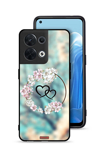 Tolwak غطاء حماية لهاتف Oppo Reno8 5G برسومات قلوب في خاتم