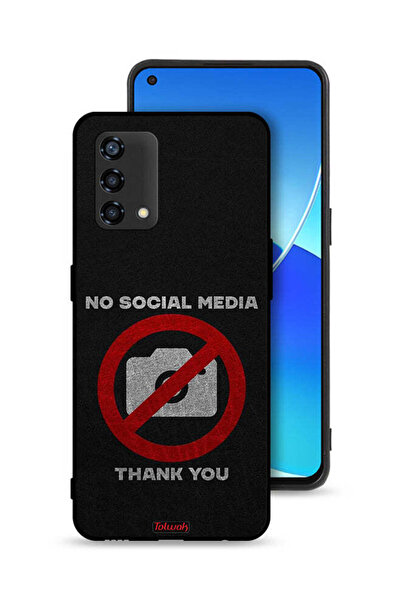 Tolwak جراب حماية لهاتف Oppo Reno6 Lite لا يُمنع استخدام وسائل التواصل الاجتم...