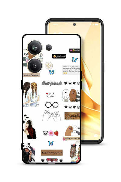 Tolwak غطاء حماية لهاتف Oppo Reno9 Pro Plus 5G بعبارات وملصقات باللغة العربية