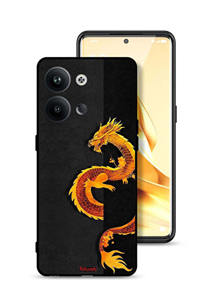Tolwak Oppo Reno9 Pro 5G Protective Case Cover Dragon Art