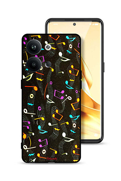 Tolwak غطاء حماية لهاتف Oppo Reno9 Pro 5G بنمط قماش موسيقي