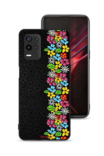 Tolwak Oppo K9x Protective Case Cover Flowers Line