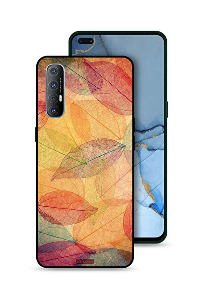 Tolwak غطاء حماية لهاتف Oppo Reno3 Pro 4G بطبعة أوراق فنية رقمية تجريدية