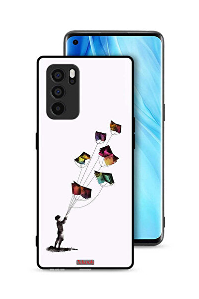 Tolwak غطاء حماية لهاتف Oppo Reno6 Pro 5G بتصميم كتاب الطائرات الورقية