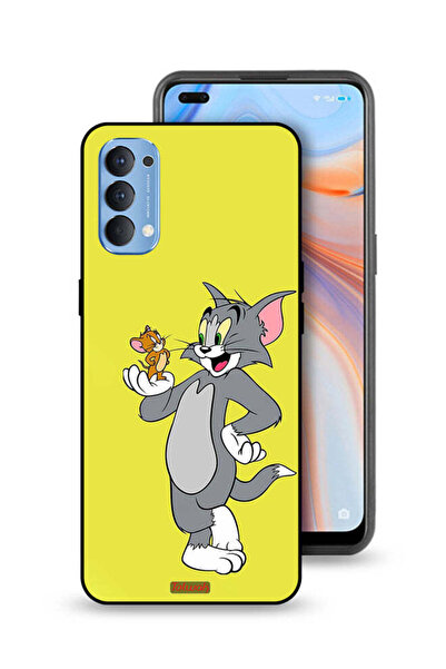 Tolwak غطاء حماية لهاتف Oppo Reno4 4G بتصميم توم وجيري