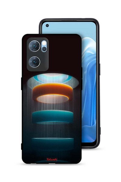 Tolwak غطاء حماية لهاتف Oppo Reno7 5G بنمط حلقات فنية