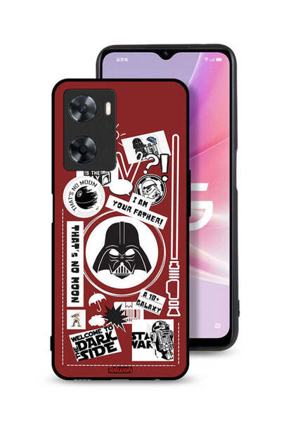 Tolwak غطاء حماية لهاتف Oppo A77s - ملصق "مرحبًا بكم في الجانب المظلم"