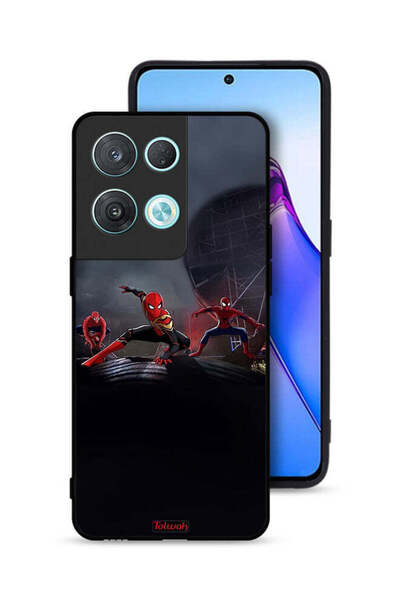 Tolwak Oppo Reno8 Pro 5G Protective Case Cover Three Spiders