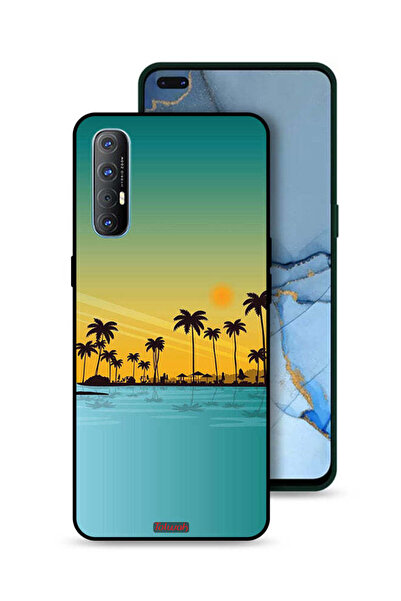 Tolwak غطاء حماية لهاتف Oppo Reno3 Pro 4G، منظر طبيعي، فن تجريدي