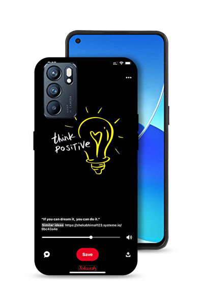 Tolwak غطاء حماية لهاتف Oppo Reno6 5G - فكر بإيجابية