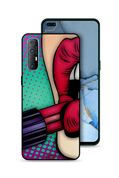 Tolwak غطاء حماية لهاتف Oppo Reno3 Pro 4G أحمر شفاه
