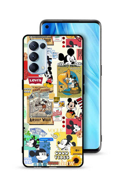 Tolwak Oppo Reno5 Pro 5G Protective Case Cover Chose Happy And Stickers