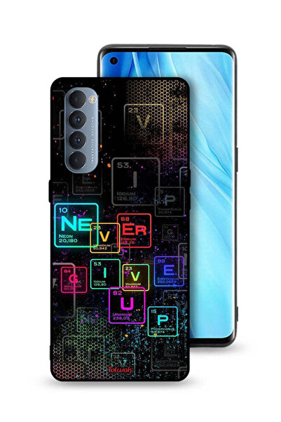 Tolwak Oppo Reno4 Pro 4G Protective Case Cover Never Give Up Art