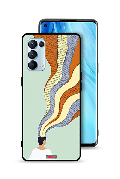 Tolwak غطاء حماية لهاتف Oppo Reno5 Pro 5G - تصميم فني مع بيانات