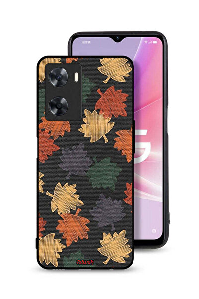 Tolwak غطاء حماية لهاتف Oppo A77s برسومات أوراق الخريف