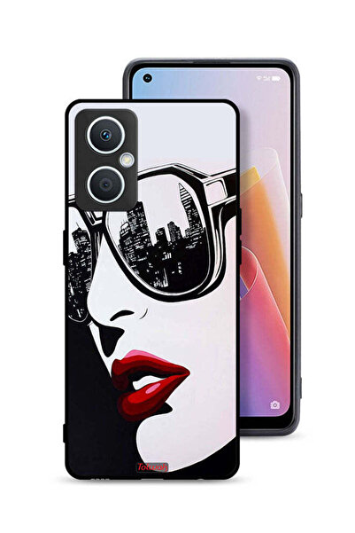 Tolwak جراب حماية Oppo A96 5G (الصين) وجه فتاة فن تجريدي