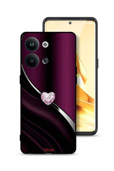 Tolwak غطاء حماية لهاتف Oppo Reno9 Pro 5G بتصميم قلب ماسي