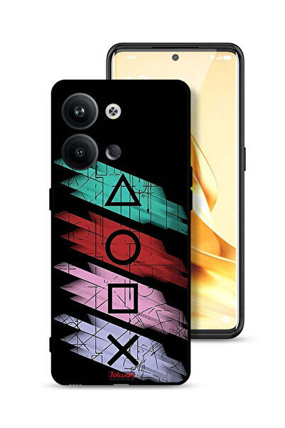 Tolwak غطاء حماية لهاتف Oppo Reno9 5G برسومات أيقونات لعبة الحبار