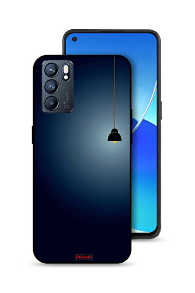Tolwak Oppo Reno6 5G Protective Case Cover Hanging Light Art