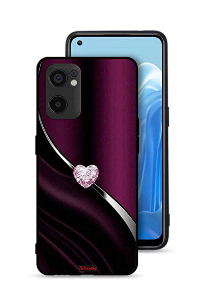Tolwak غطاء حماية لهاتف Oppo Reno7 SE 5G بتصميم قلب ماسي