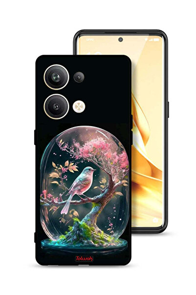 Tolwak غطاء حماية لهاتف Oppo Reno9 Pro Plus 5G بتصميم Bird In Jarr