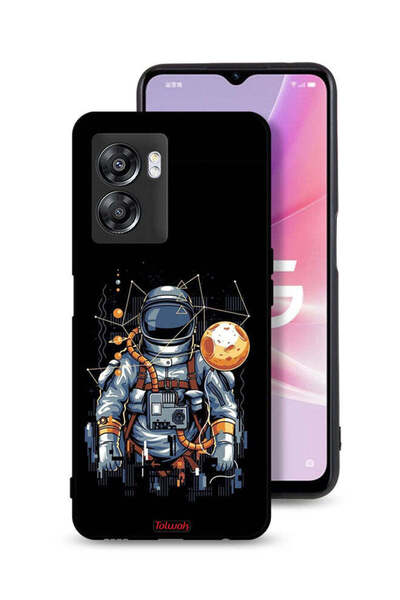 Tolwak غطاء حماية لهاتف OnePlus Nord N300 - فن تجريدي لرائد فضاء