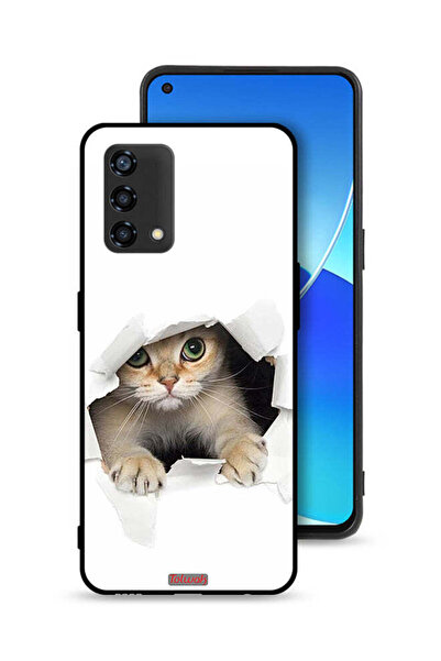 Tolwak غطاء حماية لهاتف Oppo Reno6 Lite بتصميم قطة