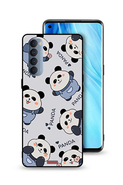 Tolwak غطاء حماية لهاتف Oppo Reno4 Pro 4G بنمط الباندا