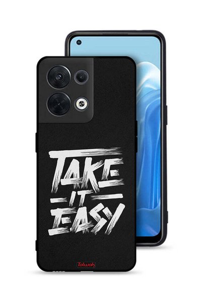 Tolwak Oppo Reno8 5G Protective Case Cover Take It Easy