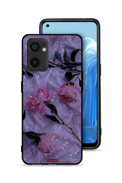Tolwak غطاء حماية لهاتف Oppo Reno7 SE 5G بنقشة ورود لامعة
