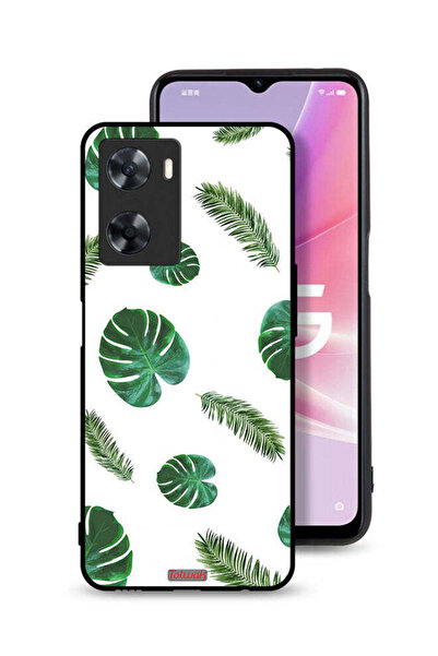 Tolwak غطاء حماية لهاتف Oppo A77s بنقشة ريش فنية