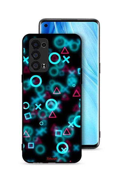 Tolwak غطاء حماية لهاتف Oppo Reno6 Pro Plus 5G برسومات أيقونات لعبة الحبار ال...