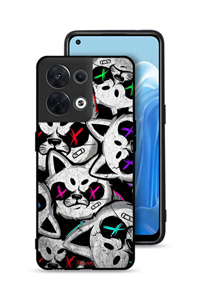 Tolwak غطاء حماية لهاتف Oppo Reno8 5G بنقشة قطط مارشميلو