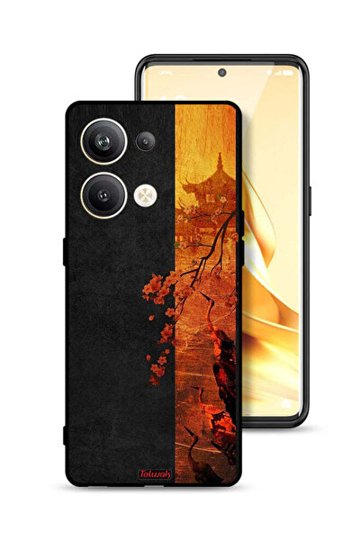 Tolwak غطاء حماية لهاتف Oppo Reno9 Pro Plus 5G بألوان الخريف الفنية