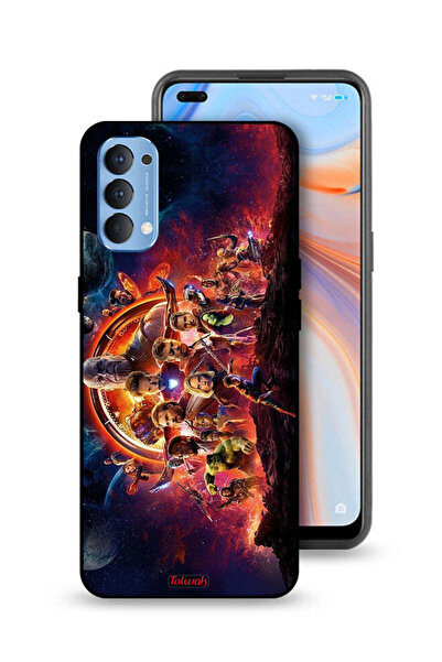 Tolwak غطاء حماية لهاتف Oppo Reno4 4G بتصميم Avengers