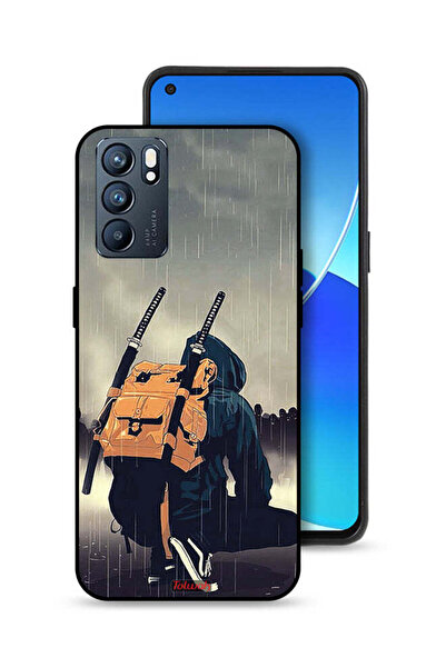 Tolwak غطاء حماية لهاتف Oppo Reno6 5G بتصميم سيف ساموراي رقمي