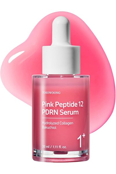 Tosowoong سيروم بينك ببتيد 12 بي دي آر إن مع حمض السلمون النووي، بي دي آر إن، 12 ببتيد، نياسيناميد، توهج البشرة، ترطيب