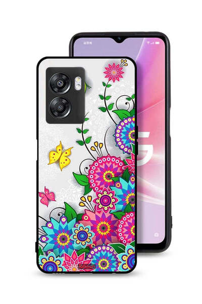 Tolwak غطاء حماية لهاتف Oppo A57 5G بنقشة زهور ماندالا