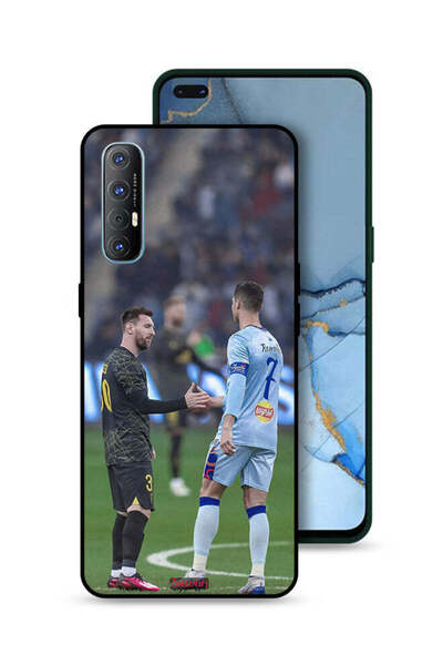 Tolwak غطاء حماية لهاتف Oppo Reno3 Pro 4G ميسي ورونالدو
