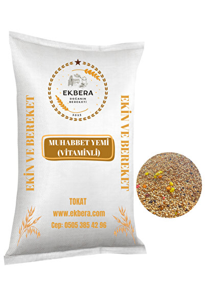EKBERA Karışık Muhabbet Yemi – Vitaminli & Renkli – 10 Kg - Yeni Mahsül
