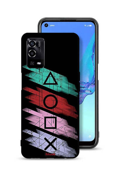 Tolwak غطاء حماية لهاتف Oppo A55 4G برسومات أيقونات لعبة الحبار