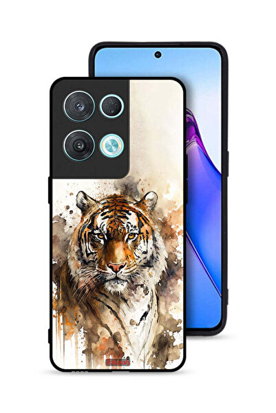 Tolwak غطاء حماية Oppo Reno8 Pro 5G بتصميم فن تجريدي من جلد الفهد