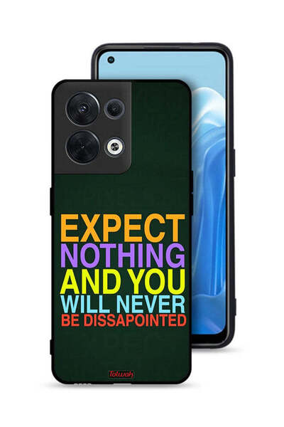Tolwak Oppo Reno8 5G Protective Case Cover Expect Nothing And You Will Never ...