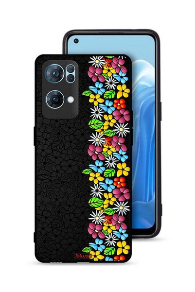 Tolwak غطاء حماية لهاتف Oppo Reno7 Pro 5G - زهور