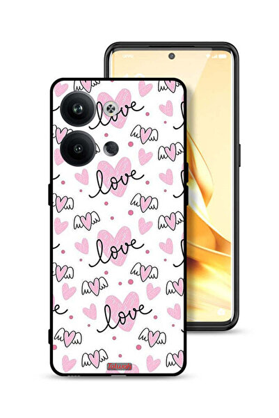 Tolwak غطاء حماية لهاتف Oppo Reno9 5G بنمط فني على شكل قلب وحب